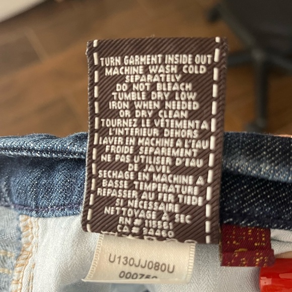 7 for mankind A pocket size 31 blue jeans - Picture 7 of 7